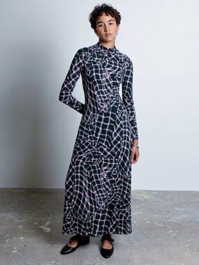 Untitled in Motion "Speculus" Jersey Dress in "Folds", size Medium